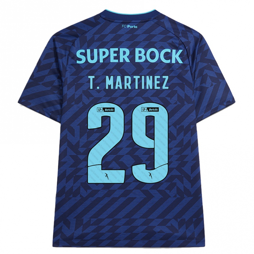 Kids Football Toni Martínez #29 Navy Blue Third Jersey 2024/25 T-Shirt Nz