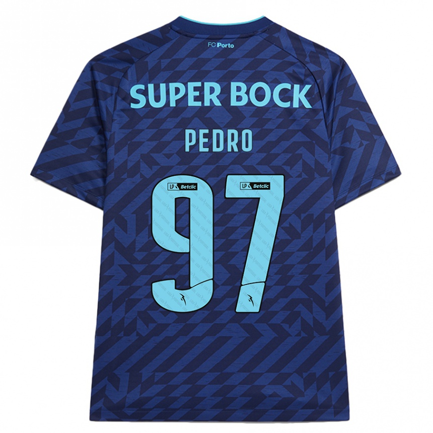 Kids Football Zé Pedro #97 Navy Blue Third Jersey 2024/25 T-Shirt Nz