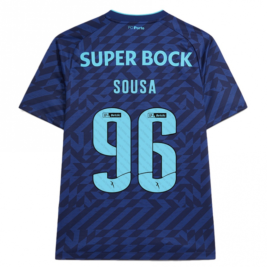 Kids Football Filipe Sousa #96 Navy Blue Third Jersey 2024/25 T-Shirt Nz