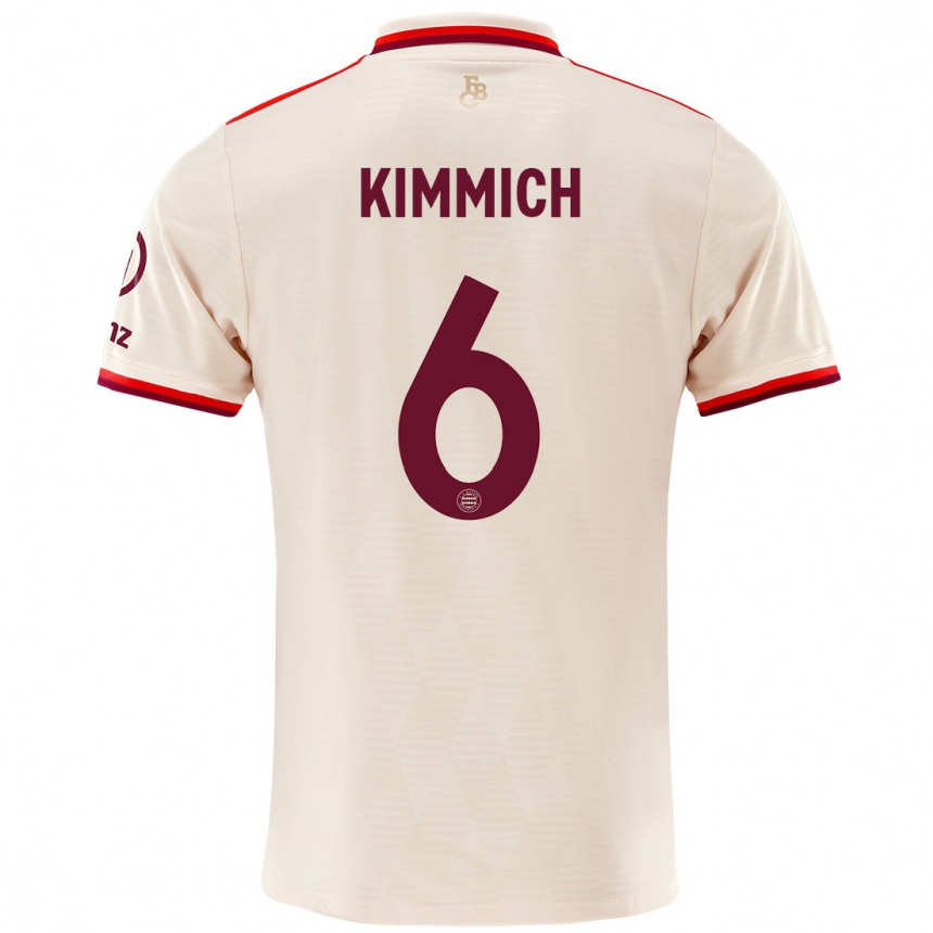 Kids Football Joshua Kimmich #6 Linen Third Jersey 2024/25 T-Shirt Nz