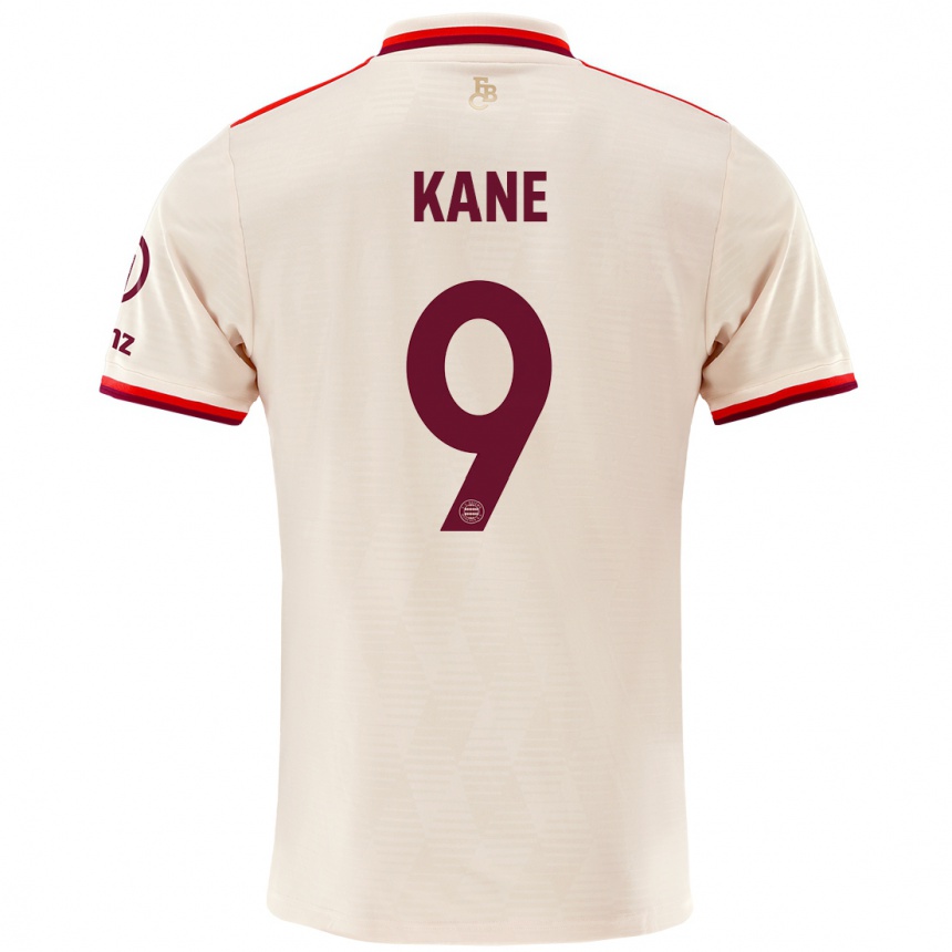 Kids Football Harry Kane #9 Linen Third Jersey 2024/25 T-Shirt Nz