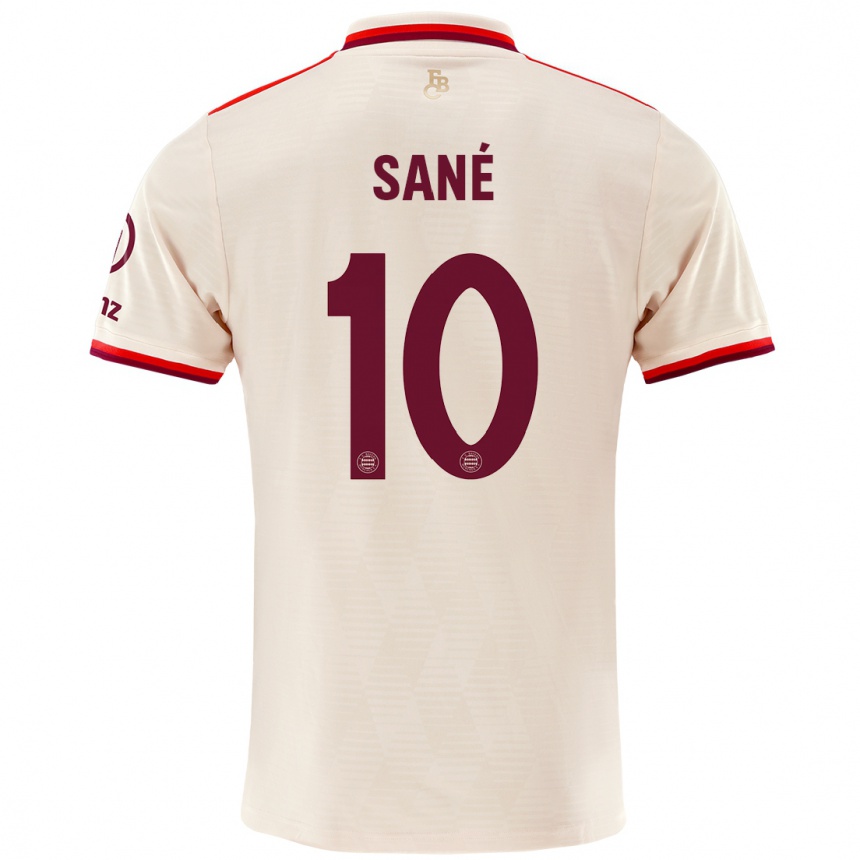 Kids Football Leroy Sane #10 Linen Third Jersey 2024/25 T-Shirt Nz