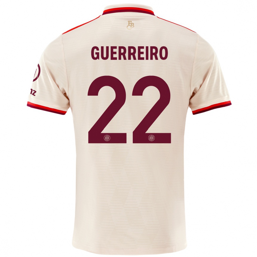 Kids Football Raphaël Guerreiro #22 Linen Third Jersey 2024/25 T-Shirt Nz