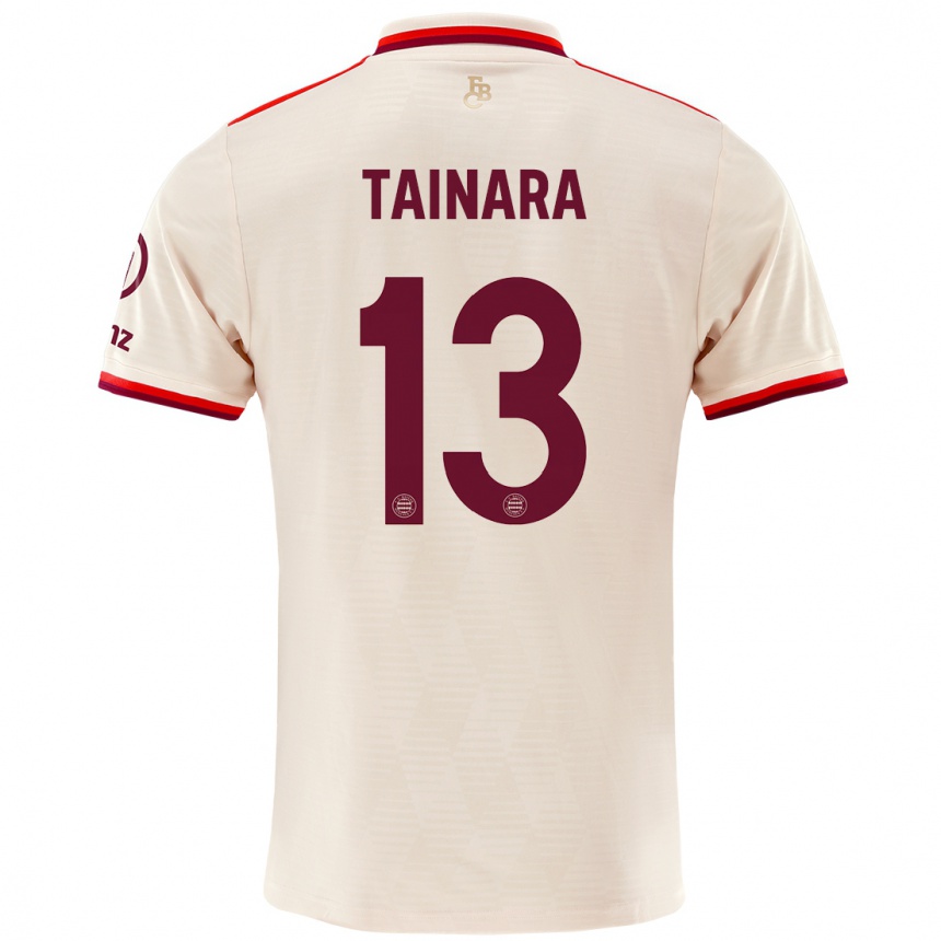 Kids Football Tainara #13 Linen Third Jersey 2024/25 T-Shirt Nz