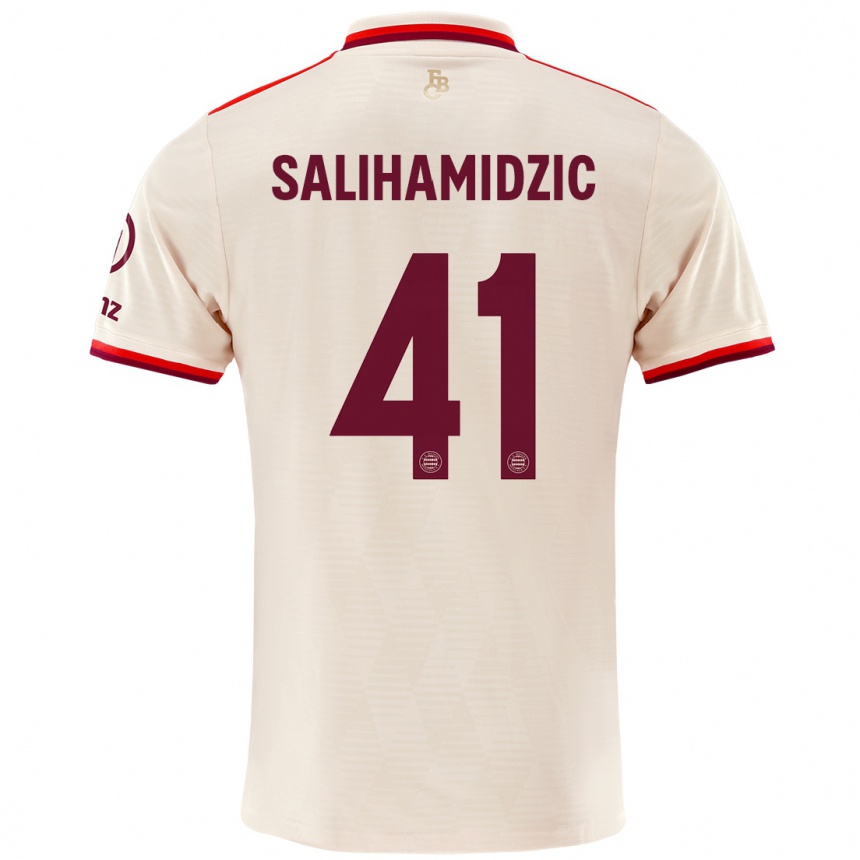 Kids Football Nick Salihamidzic #41 Linen Third Jersey 2024/25 T-Shirt Nz