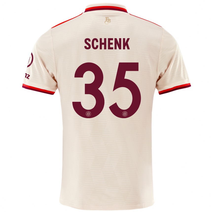 Kids Football Johannes Schenk #35 Linen Third Jersey 2024/25 T-Shirt Nz