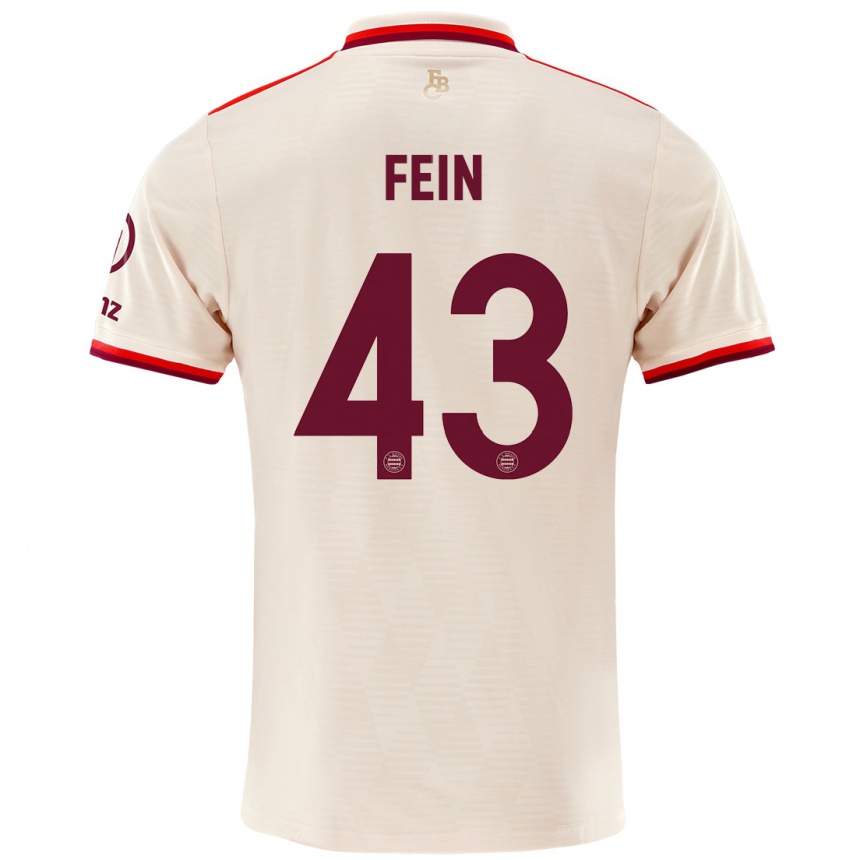 Kids Football Adrian Fein #43 Linen Third Jersey 2024/25 T-Shirt Nz