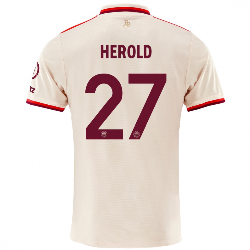 Kids Football David Herold #27 Linen Third Jersey 2024/25 T-Shirt Nz