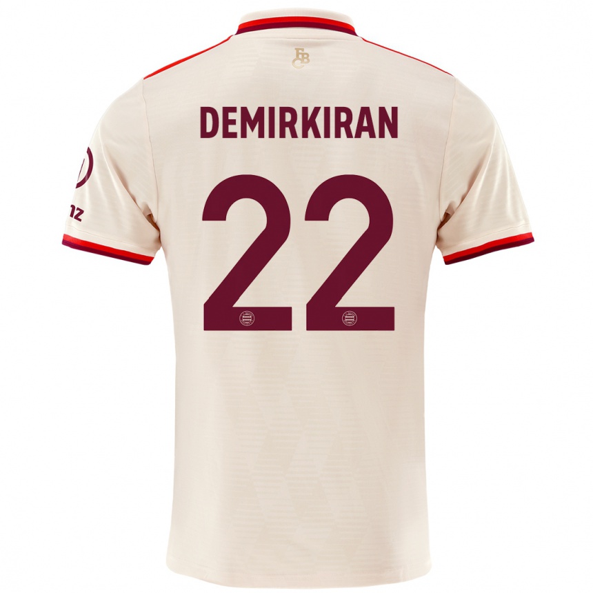 Kids Football Ediz Demirkiran #22 Linen Third Jersey 2024/25 T-Shirt Nz