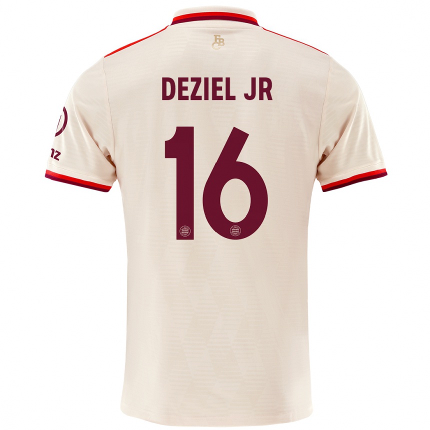 Kids Football Robert Deziel Jr #16 Linen Third Jersey 2024/25 T-Shirt Nz