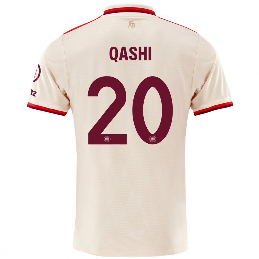 Kids Football Yousef Qashi #20 Linen Third Jersey 2024/25 T-Shirt Nz