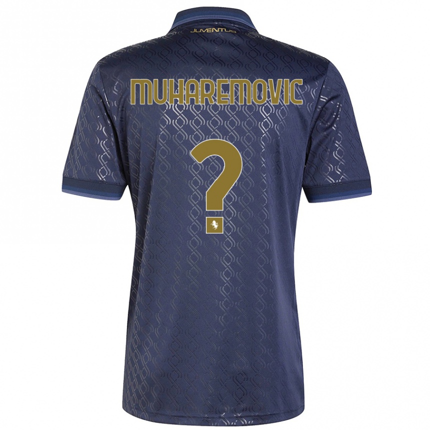 Kids Football Tarik Muharemovic #0 Navy Blue Third Jersey 2024/25 T-Shirt Nz