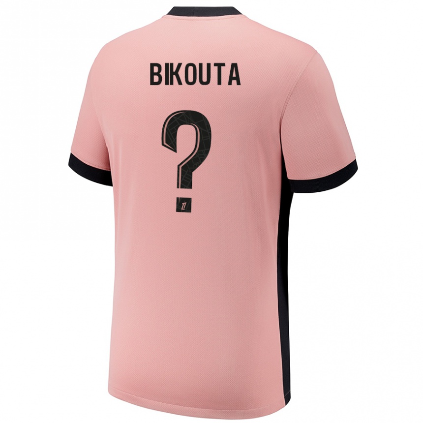 Kids Football Dan-Patrice Bikouta #0 Rust Pink Third Jersey 2024/25 T-Shirt Nz