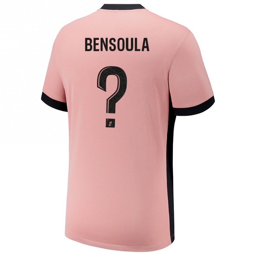 Kids Football Kamil Bensoula #0 Rust Pink Third Jersey 2024/25 T-Shirt Nz