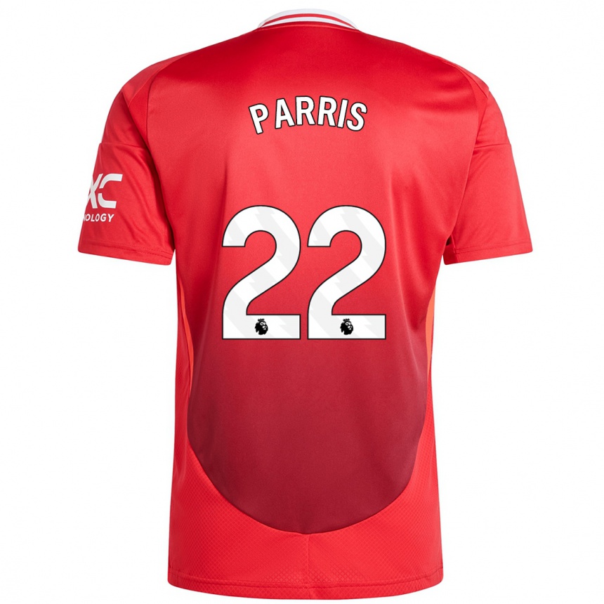 Men Football Nikita Parris #22 Bright Red Home Jersey 2024/25 T-Shirt Nz