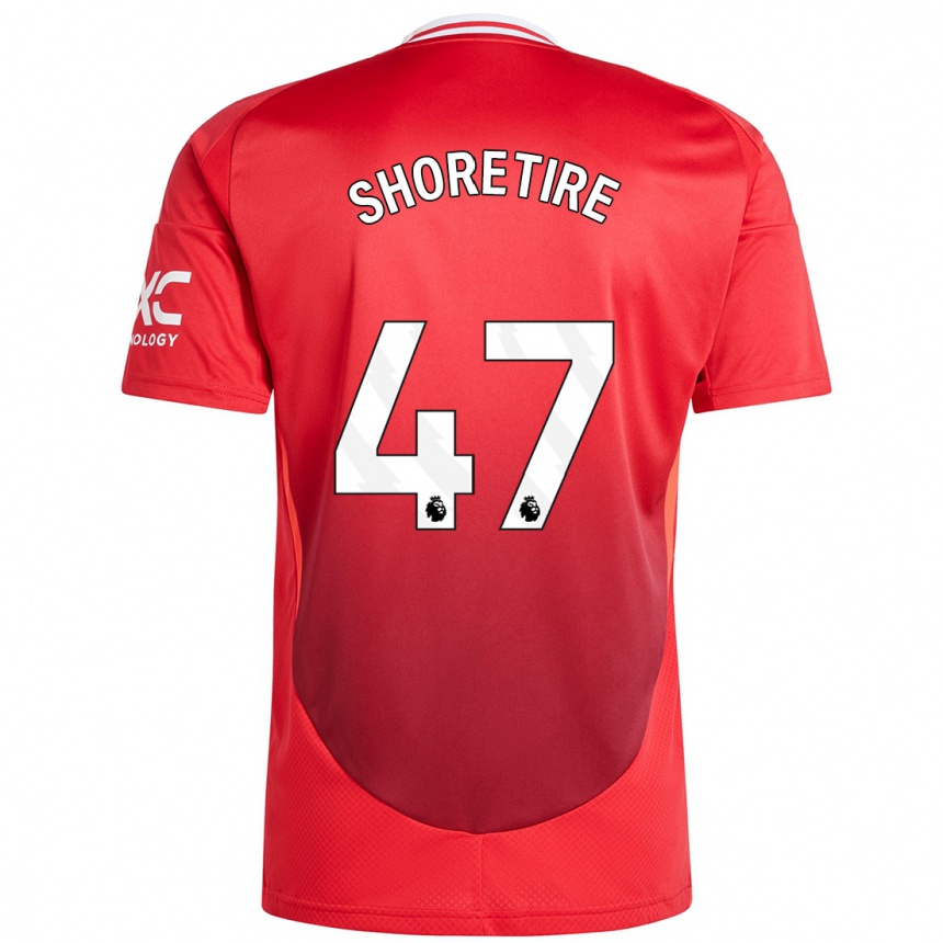 Men Football Shola Shoretire #47 Bright Red Home Jersey 2024/25 T-Shirt Nz