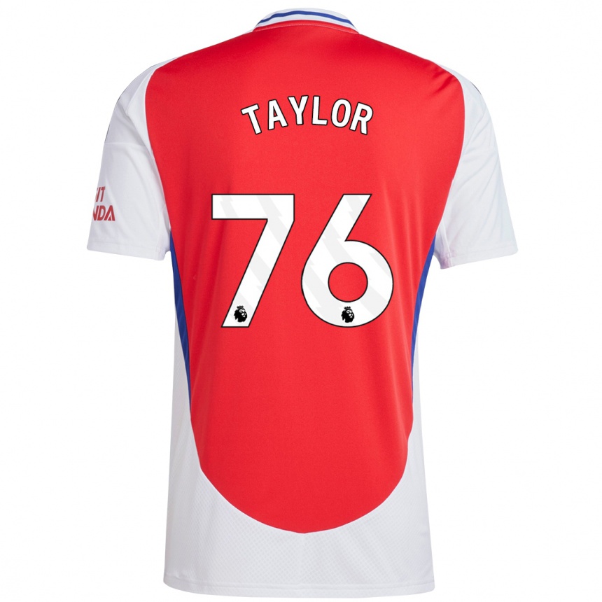 Men Football Kido Taylor Hart #76 Red White Home Jersey 2024/25 T-Shirt Nz