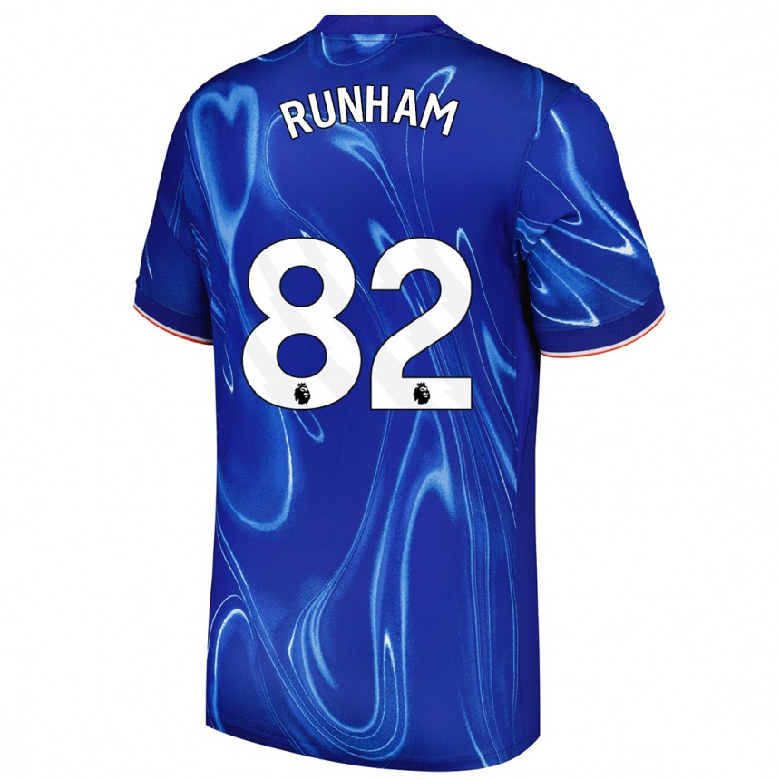 Men Football Frankie Runham #82 Blue White Home Jersey 2024/25 T-Shirt Nz