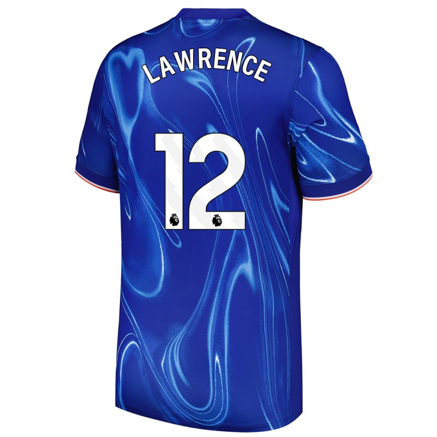 Men Football Ashley Lawrence #12 Blue White Home Jersey 2024/25 T-Shirt Nz