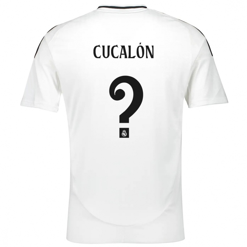 Men Football Marc Cucalón #0 White Home Jersey 2024/25 T-Shirt Nz