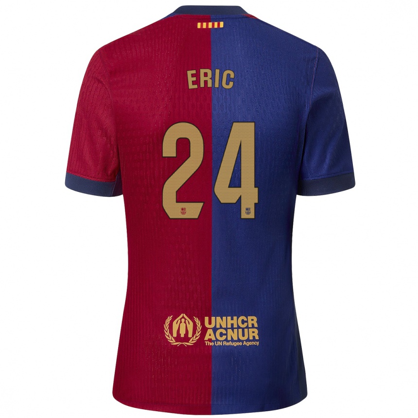 Men Football Eric Garcia #24 Blue Red Home Jersey 2024/25 T-Shirt Nz