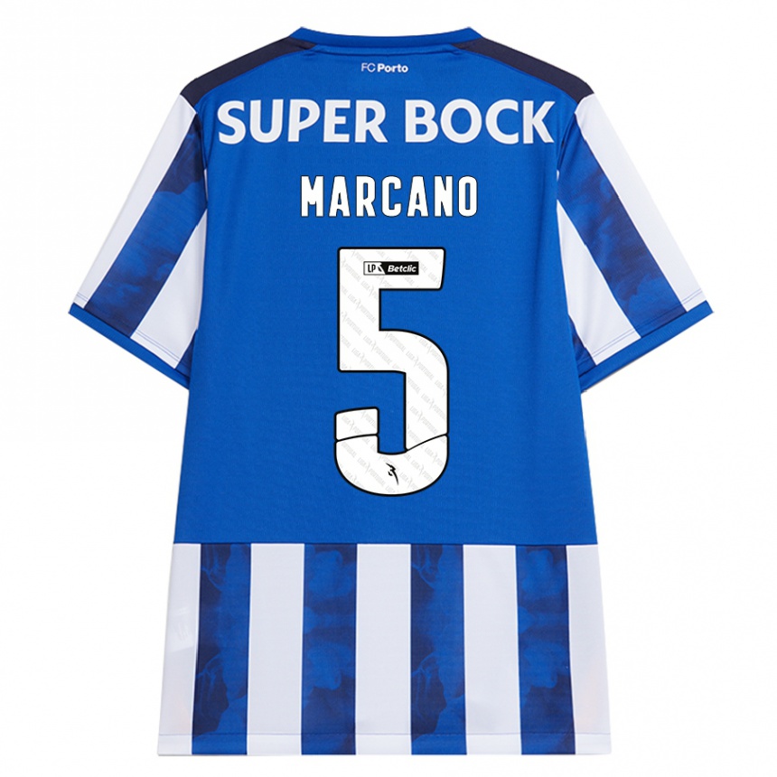 Men Football Ivan Marcano #5 Blue White Home Jersey 2024/25 T-Shirt Nz