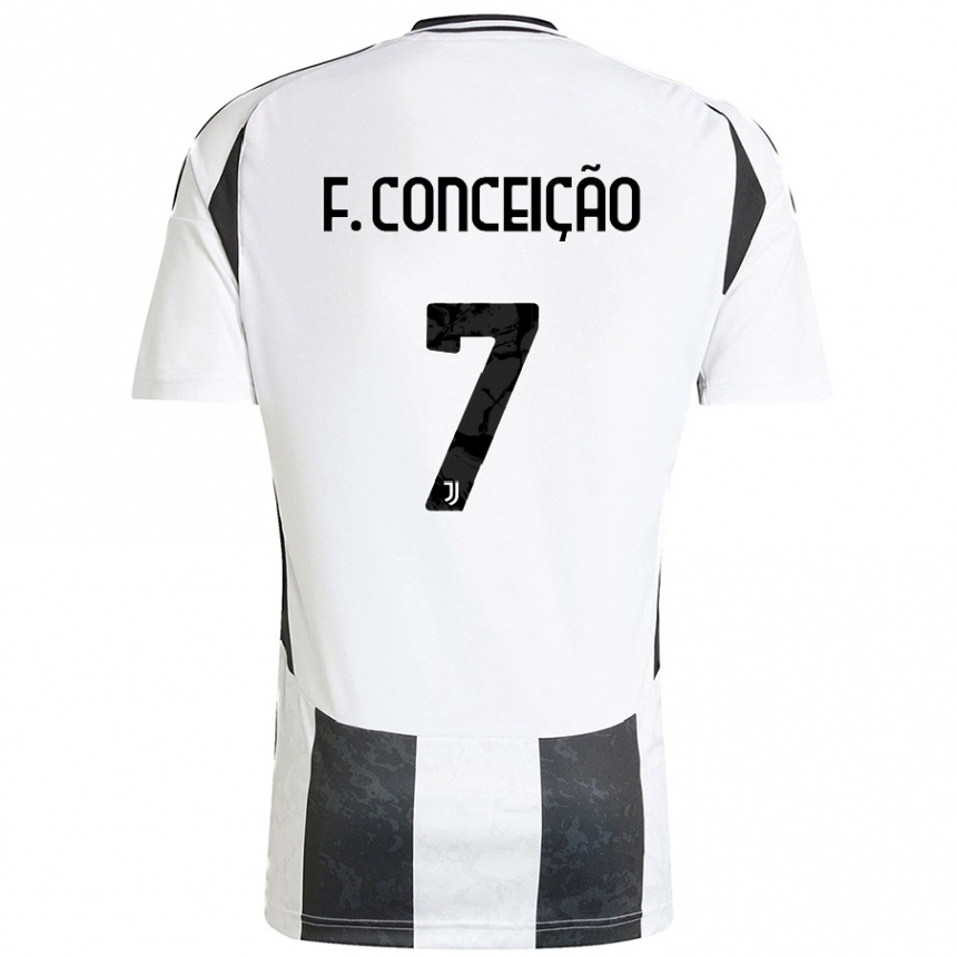 Men Football Francisco Conceicao #7 Blue White Home Jersey 2024/25 T-Shirt Nz