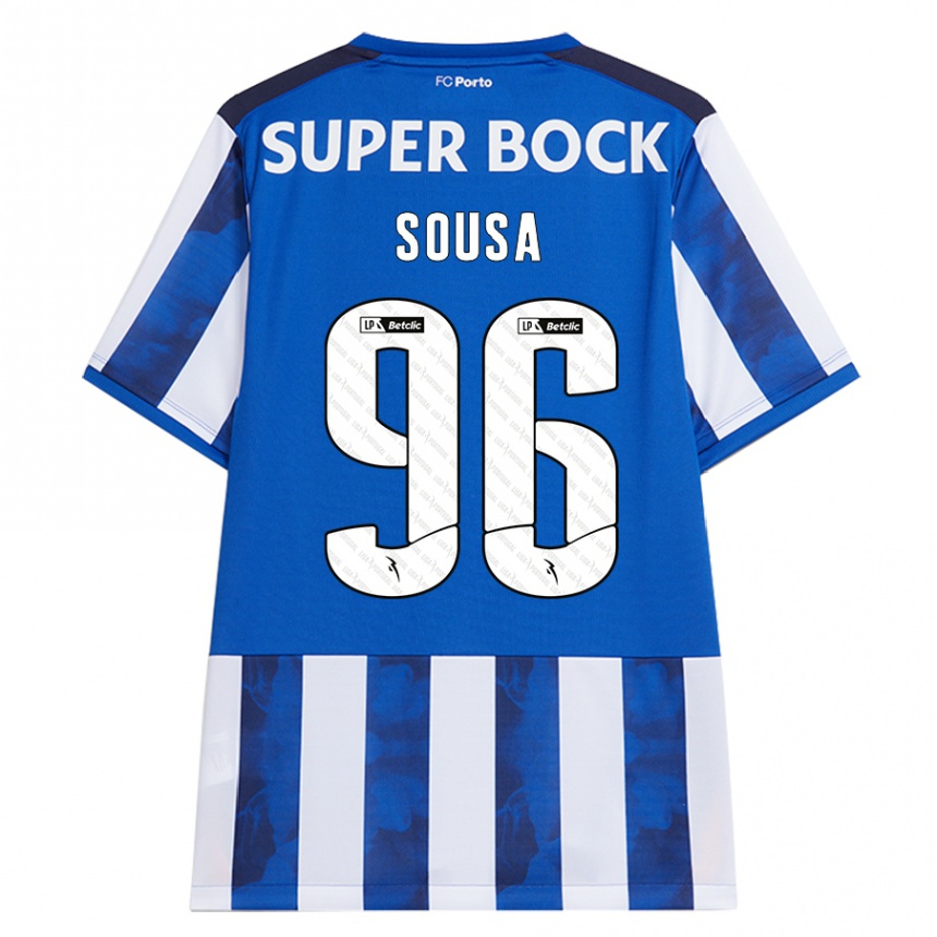 Men Football Filipe Sousa #96 Blue White Home Jersey 2024/25 T-Shirt Nz