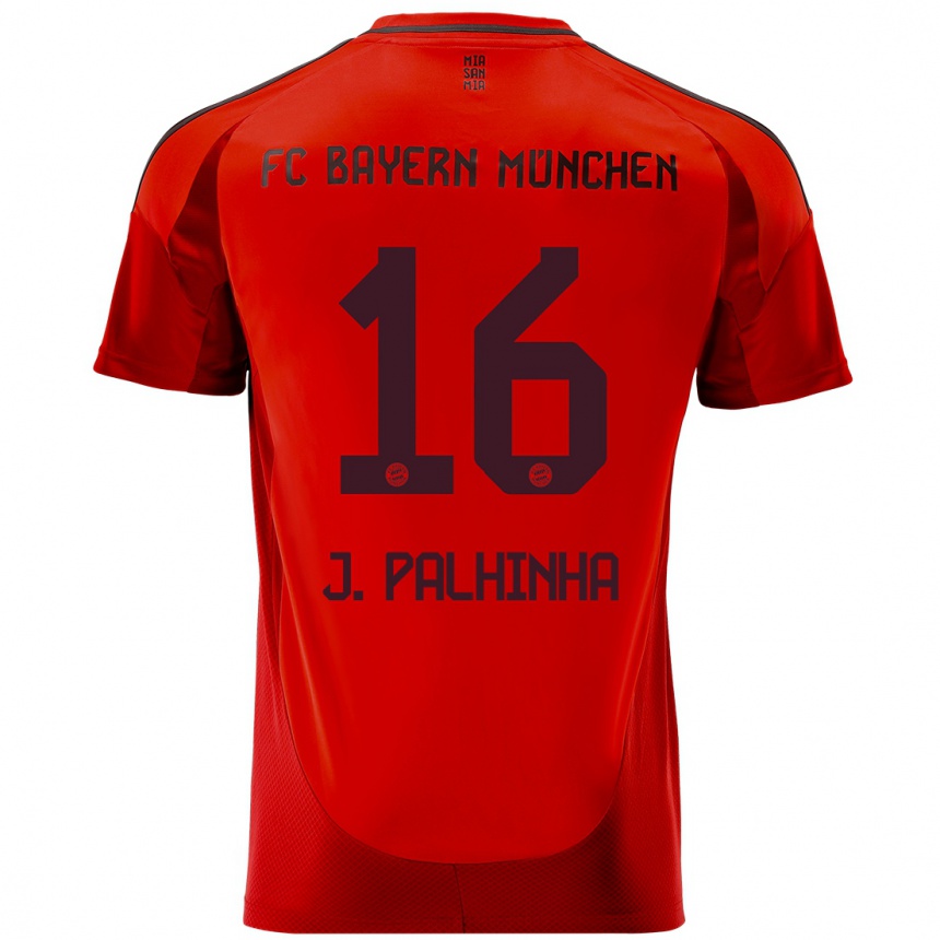 Men Football João Palhinha #16 Red Home Jersey 2024/25 T-Shirt Nz