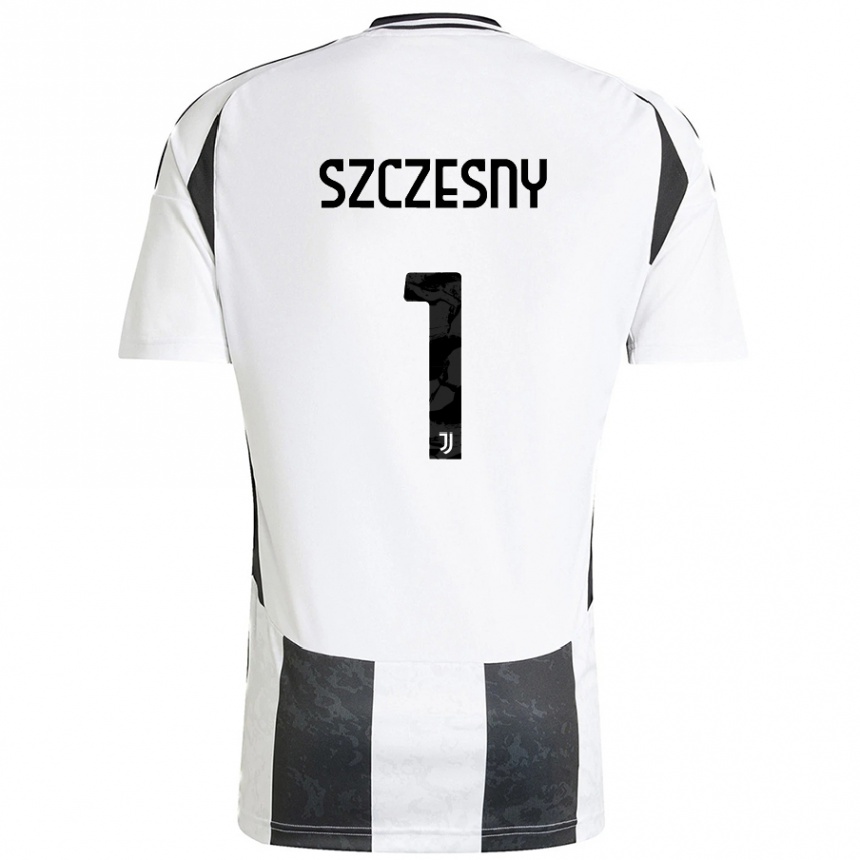 Men Football Wojciech Szczesny #1 White Black Home Jersey 2024/25 T-Shirt Nz