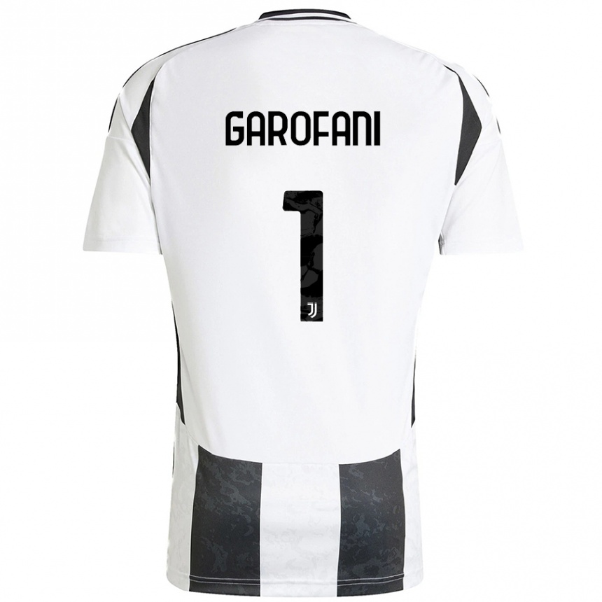 Men Football Giovanni Garofani #1 White Black Home Jersey 2024/25 T-Shirt Nz