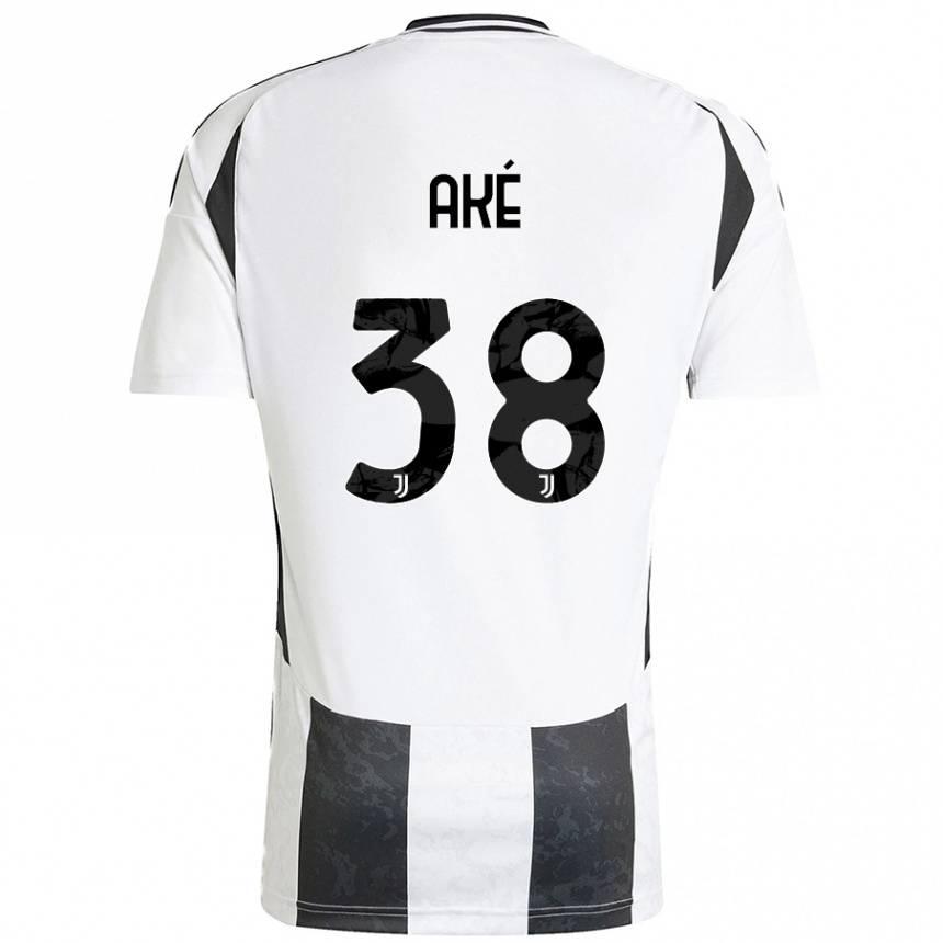 Men Football Marley Ake #38 White Black Home Jersey 2024/25 T-Shirt Nz