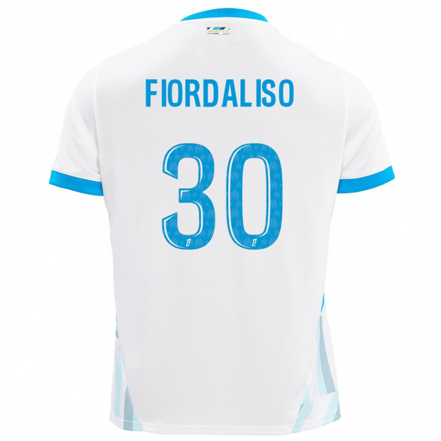 Men Football Thelma Fiordaliso #30 White Sky Blue Home Jersey 2024/25 T-Shirt Nz