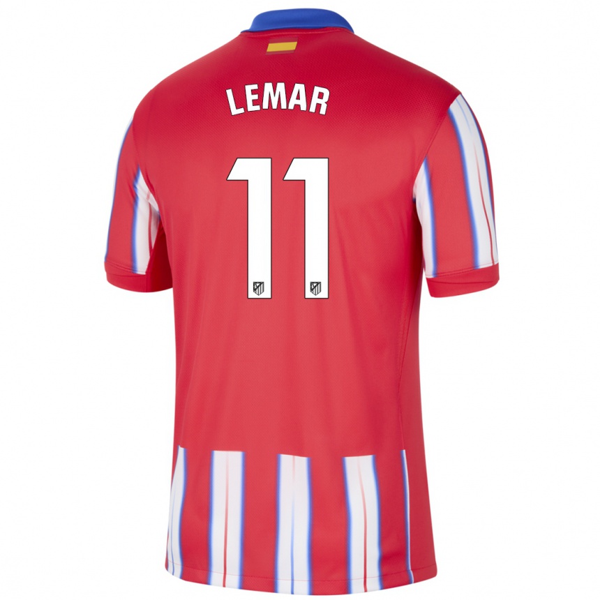 Men Football Thomas Lemar #11 Red White Blue Home Jersey 2024/25 T-Shirt Nz