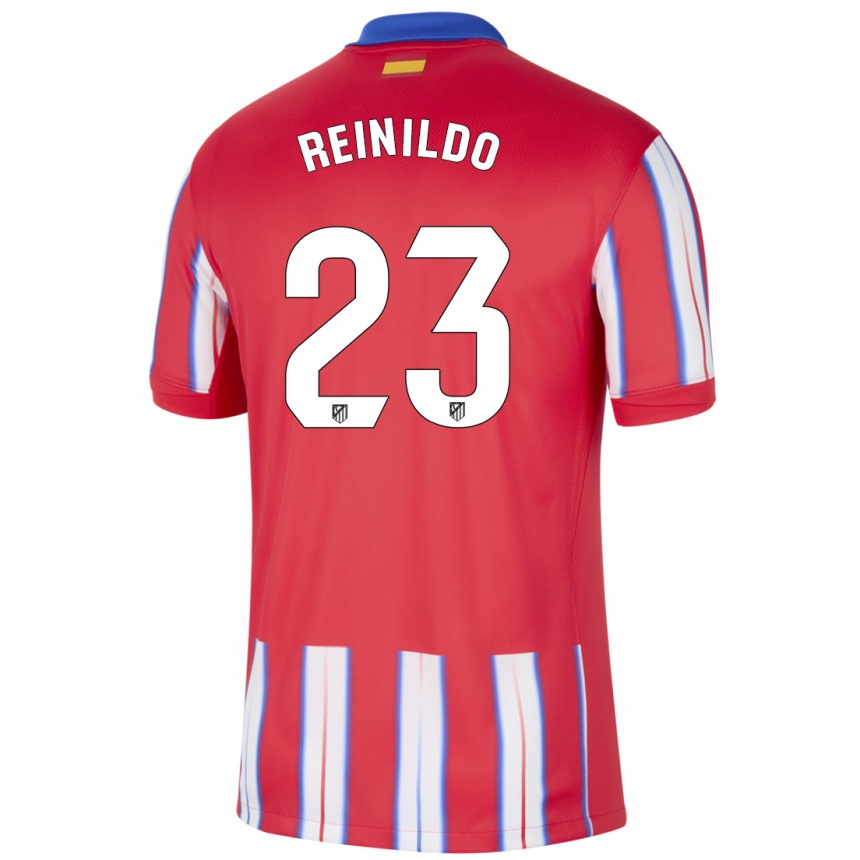 Men Football Reinildo Mandava #23 Red White Blue Home Jersey 2024/25 T-Shirt Nz