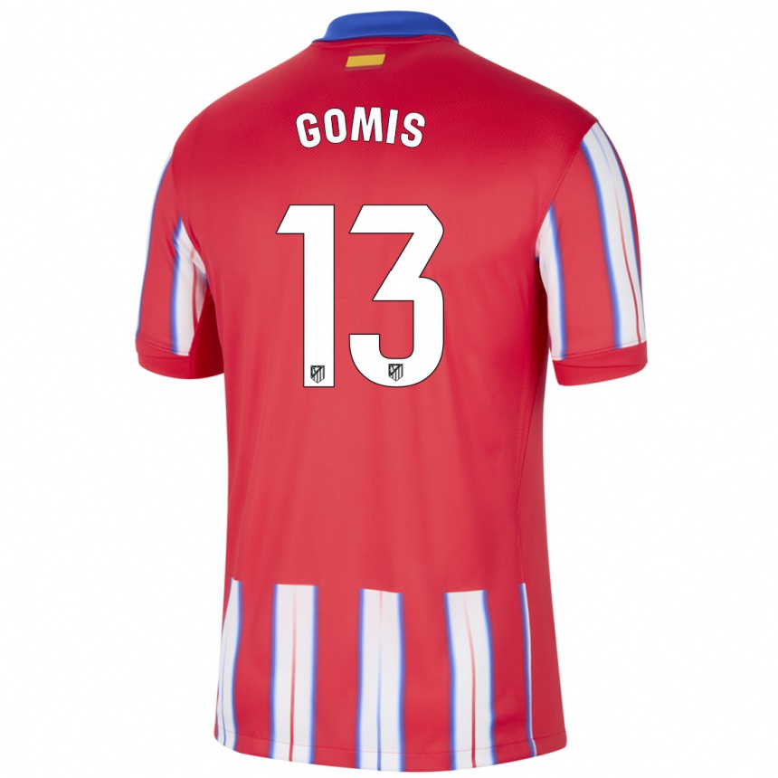 Men Football Antonio Gomis #13 Red White Blue Home Jersey 2024/25 T-Shirt Nz