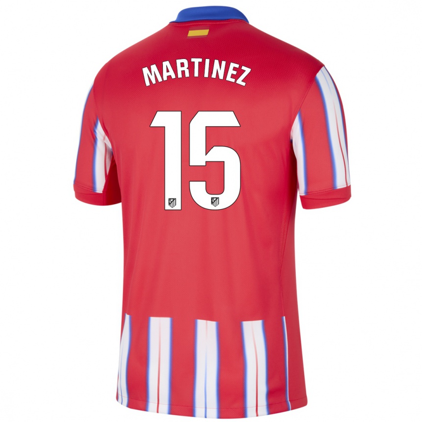 Men Football Daniel Martinez #15 Red White Blue Home Jersey 2024/25 T-Shirt Nz