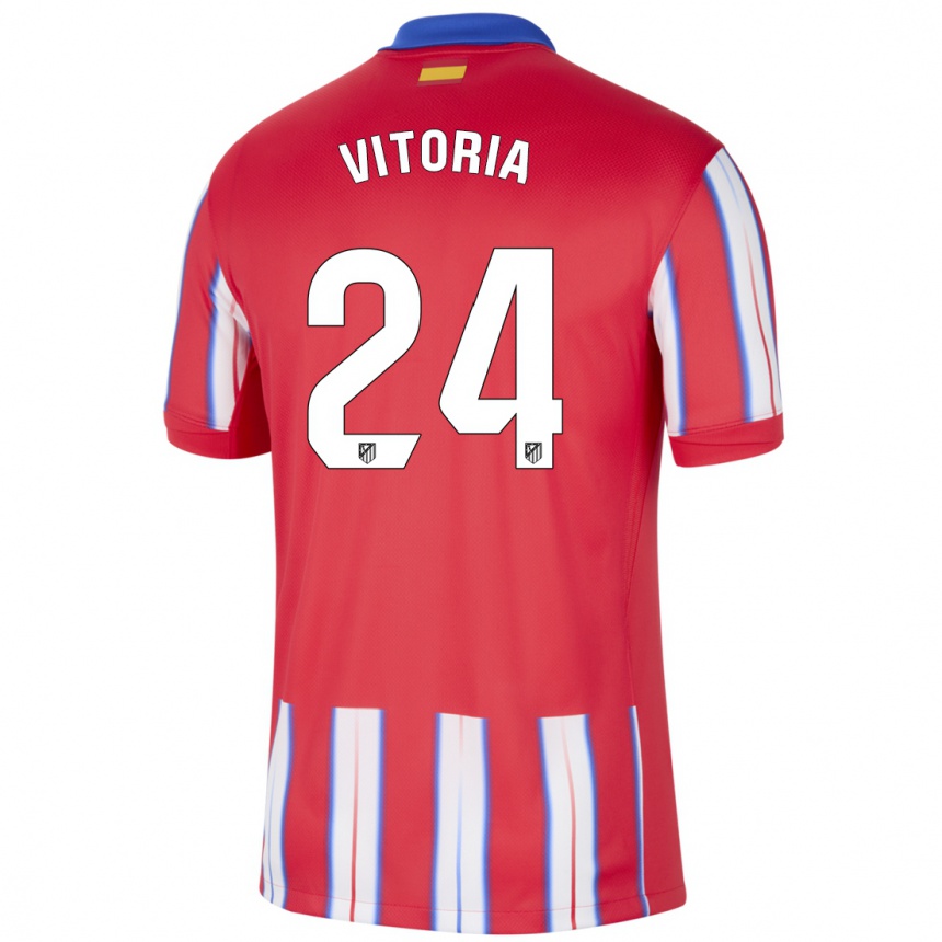 Men Football Ana Vitória #24 Red White Blue Home Jersey 2024/25 T-Shirt Nz