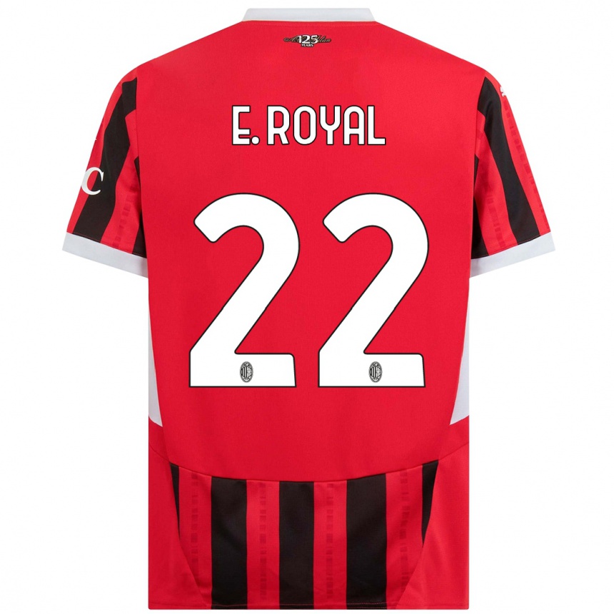 Men Football Emerson Royal #22 Red Black Home Jersey 2024/25 T-Shirt Nz