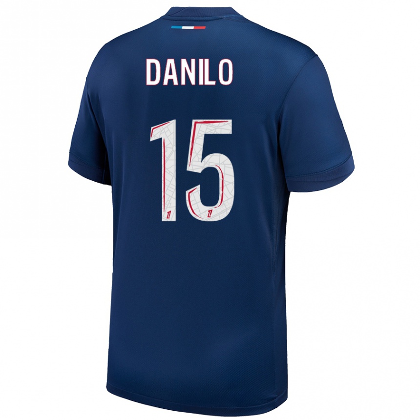 Men Football Danilo Pereira #15 Navy Blue White Home Jersey 2024/25 T-Shirt Nz