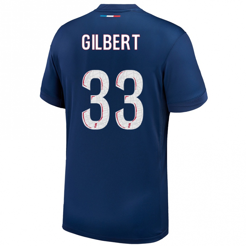 Men Football Tara Elimbi Gilbert #33 Navy Blue White Home Jersey 2024/25 T-Shirt Nz