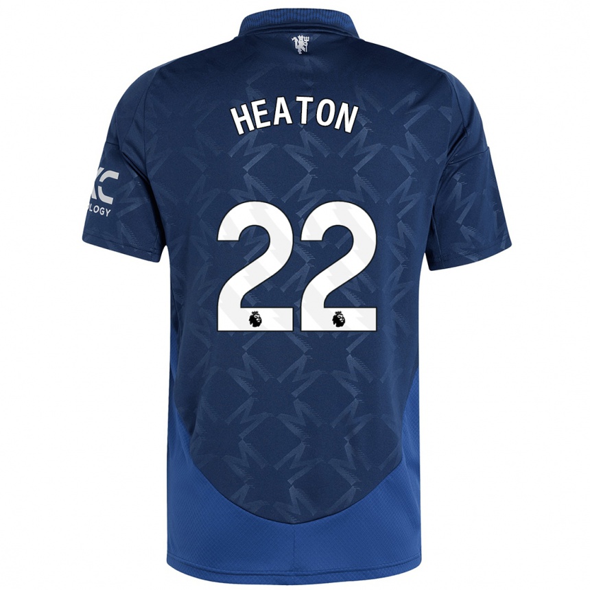 Men Football Tom Heaton #22 Indigo Away Jersey 2024/25 T-Shirt Nz