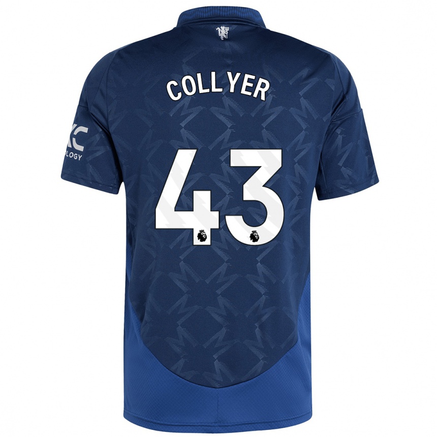 Men Football Toby Collyer #43 Indigo Away Jersey 2024/25 T-Shirt Nz