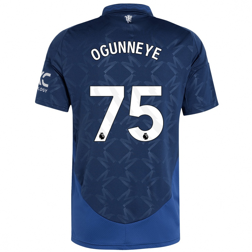 Men Football Habeeb Ogunneye #75 Indigo Away Jersey 2024/25 T-Shirt Nz