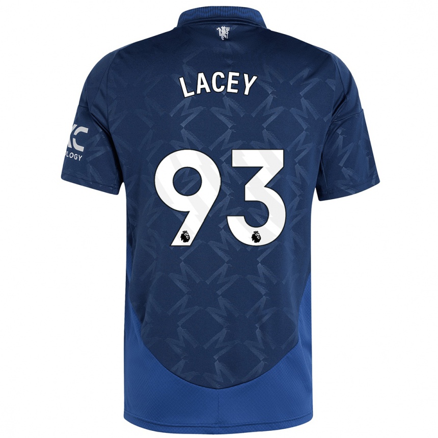 Men Football Shea Lacey #93 Indigo Away Jersey 2024/25 T-Shirt Nz