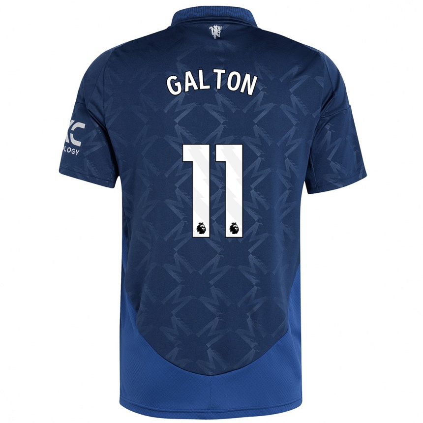 Men Football Leah Galton #11 Indigo Away Jersey 2024/25 T-Shirt Nz