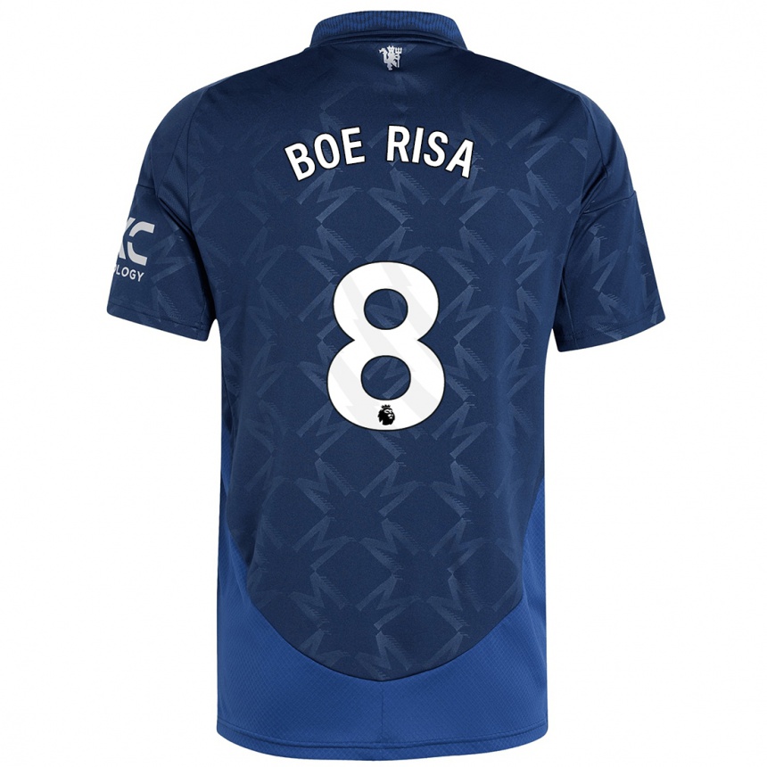 Men Football Vilde Boe Risa #8 Indigo Away Jersey 2024/25 T-Shirt Nz