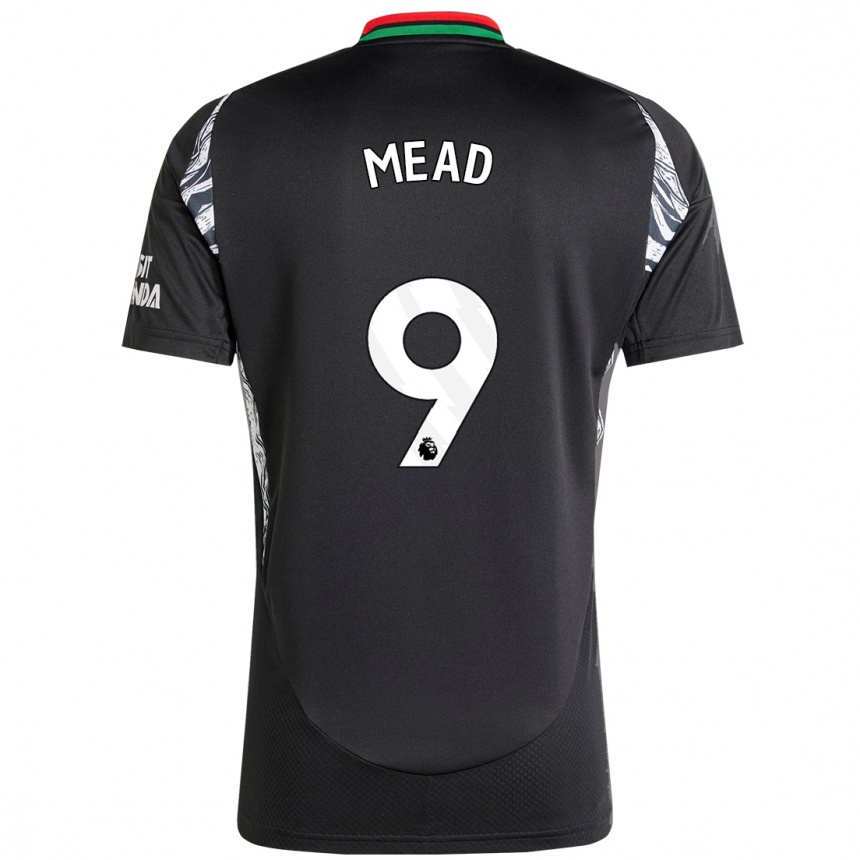 Men Football Beth Mead #9 Black Away Jersey 2024/25 T-Shirt Nz