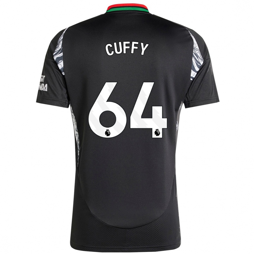 Men Football Brooke Norton Cuffy #64 Black Away Jersey 2024/25 T-Shirt Nz