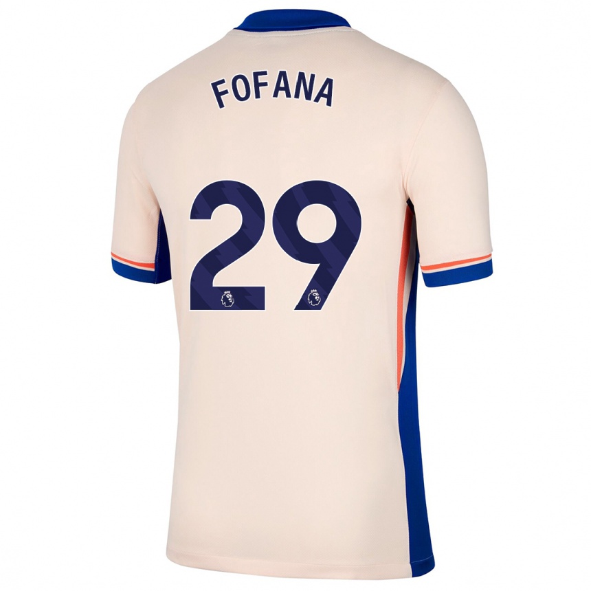 Men Football Wesley Fofana #29 Light Beige Away Jersey 2024/25 T-Shirt Nz